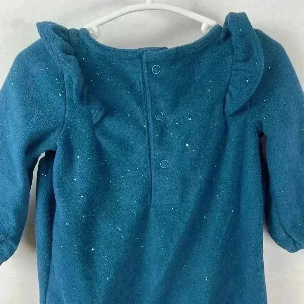 Baby Girl Fleece Body Suit | 6 Month Baby girl Outfit - Picture 5 of 8